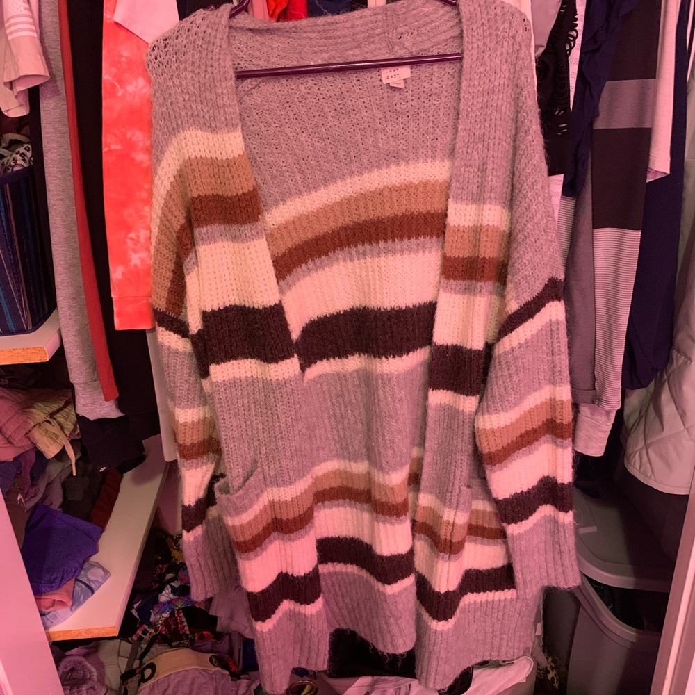 Striped cardigan